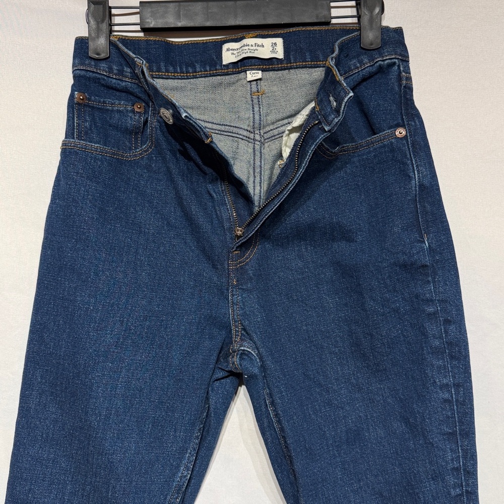 Abercrombie & Fitch The ‘90s Slim Straight Ultra High Rise Curve Love Jeans 26 - Picture 5 of 10